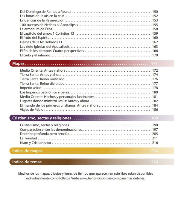 CLC Chile | LIBRO DE TABLAS COMPARATIVAS BÍBLICAS, MAPAS Y LÍNEAS DE TIE