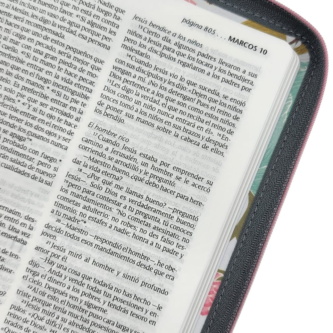 CLC Chile | BIBLIA NTV CON CIERRE (TAPA TELA ESTAMPADA) | EDICIÓN